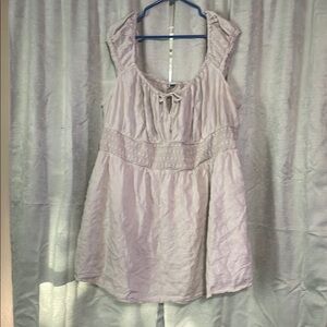 Old Navy White Mini Dress with Flowy Silhouette and off shoulder Straps